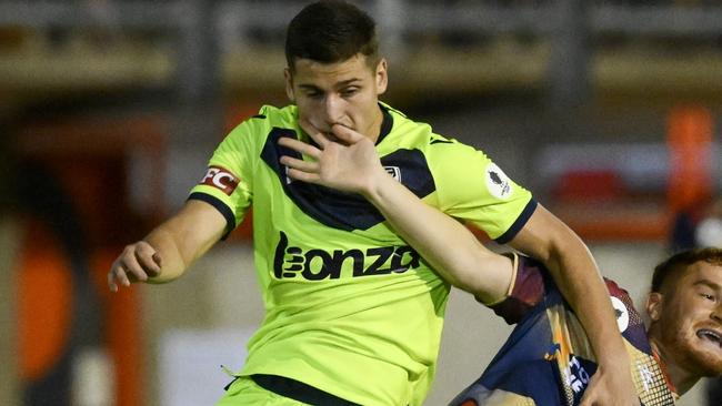 Adem Duratovic in action for Melbourne Victory. Picture: Mark Brake