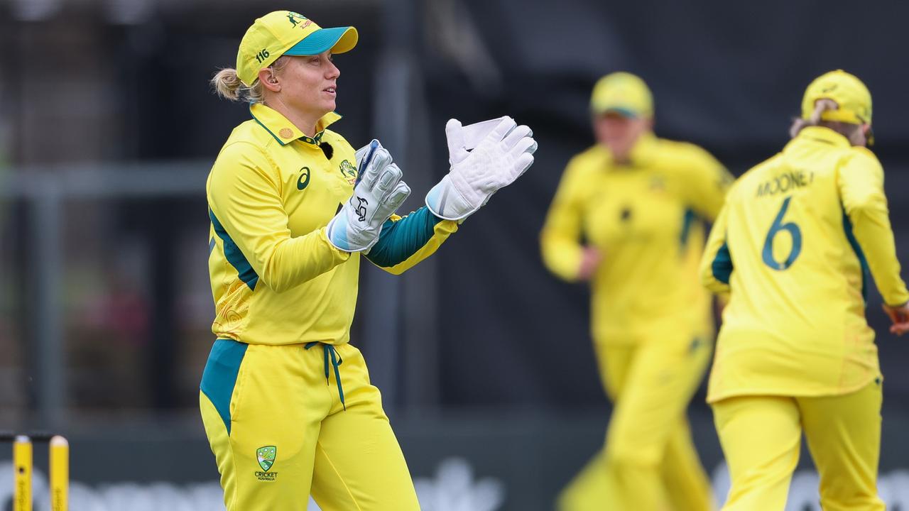 Alyssa Healy says Australia will enter the final ODI high on confidence after again blasting through the West Indies batting line-up in Melbourne. Picture: Asanka Ratnayake / Getty Images