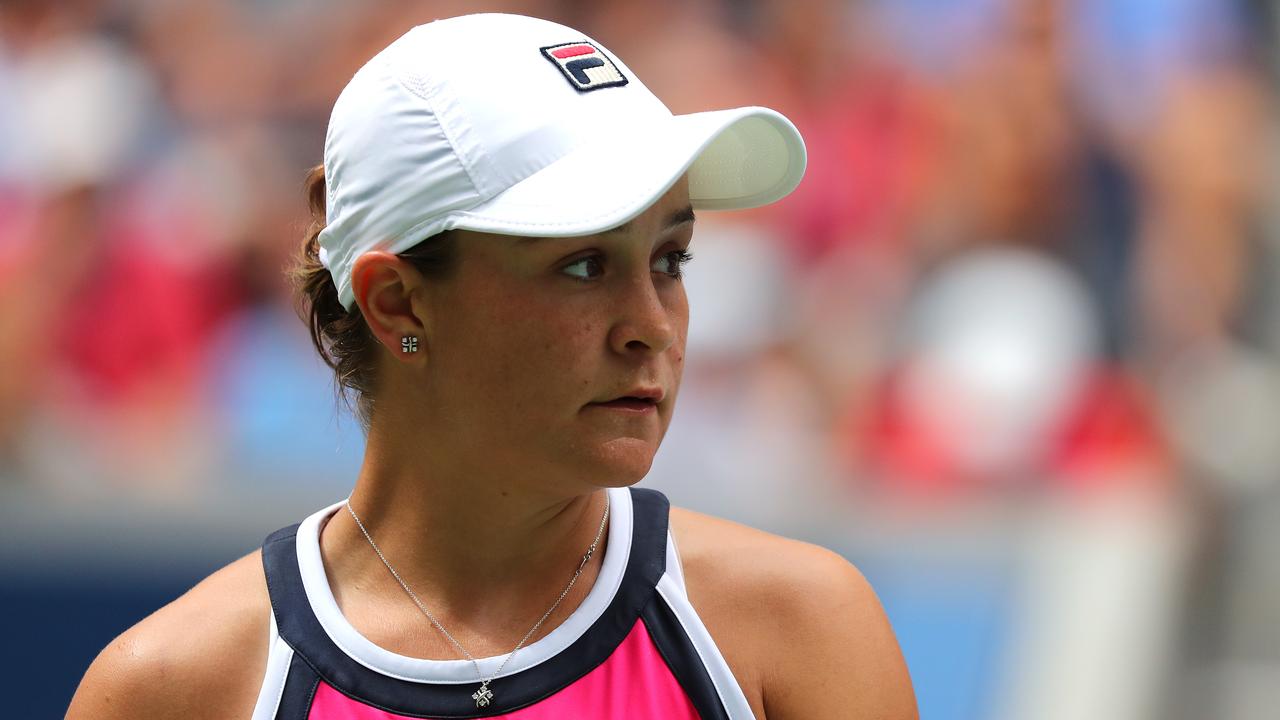 Ash Barty lost in straight sets in the US Open fourth round.