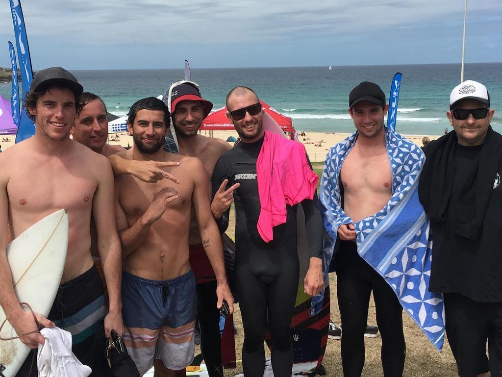 Mr Key (left) was a member of the Bondi Boardriders Club since he was a child. Picture: Facebook