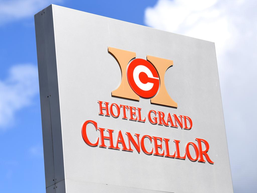 The partner of the Hotel Grand Chancellor cleaner at the centre of Brisbane’s lockdown has tested positive to the virus. Picture: NCA NewsWire/Dan Peled