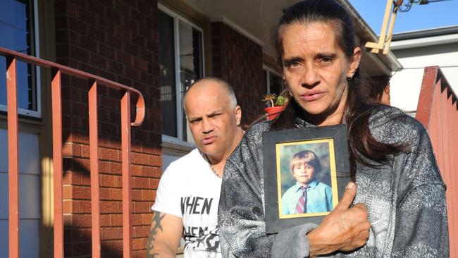 Bradford’s siblings Bernie and Anita Pholi outside their family home at 51 Warwick Rd, Dundas. Picture: Jake McCallum