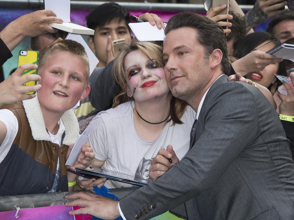 Ben Affleck attends the European Premiere of “Suicide Squad” at the Odeon Leicester Square on August 3, 2016 in London, England. Picture: AP