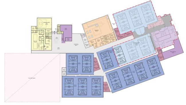 A design of the Knox Regional Sports Park masterplan.