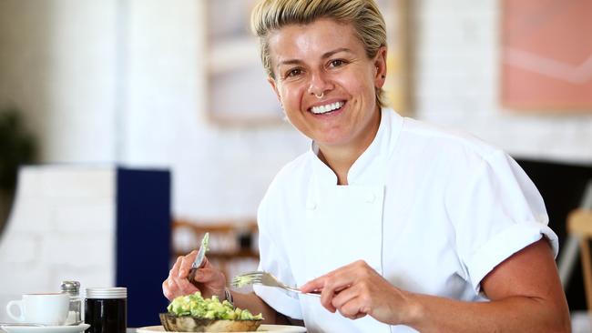 Emma Jeffrey was one of many chefs around the country who modified their smashed avocado dishes for millennial penny-pinchers following Bernard Salt’s article. Picture: Aaron Francis