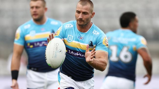 Kieran Foran has backed halves partner Tanah Boyd to bounce back against the Storm. (Photo by Matt King/Getty Images)