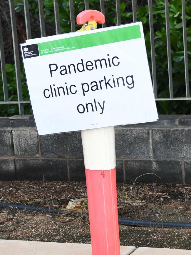 The Northern Territory's first coronavirus pandemic clinic has opened at Royal Darwin Hospital this morning. Picture: Katrina Bridgeford