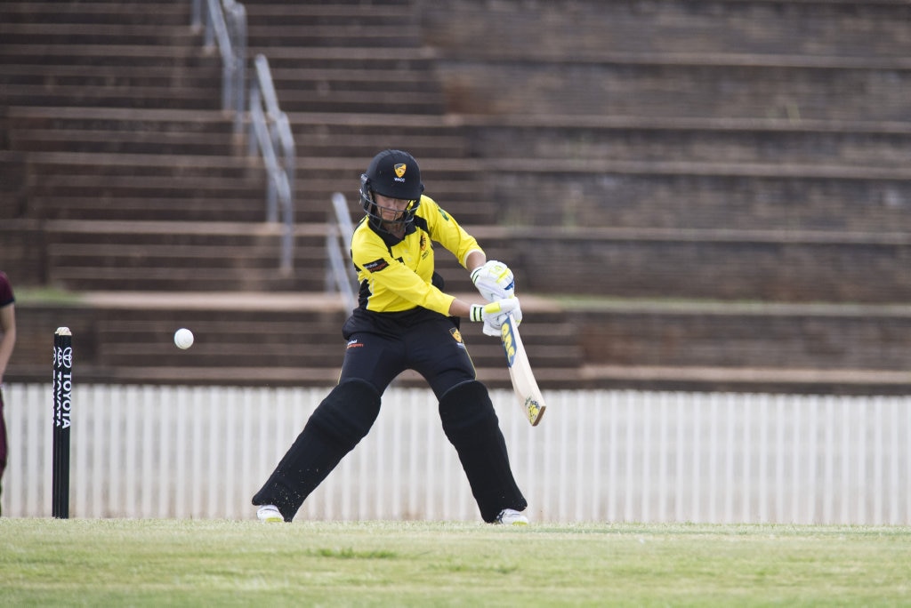 Janelle Phillips bats for Western Australia against Queensland in Australian Country Cricket Championships women's division round four at Heritage Oval, Tuesday, January 7, 2020. Picture: Kevin Farmer