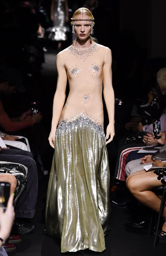 Julien Dossena also designed a collection for French fashion house Jean Paul Gaultier, shown in Paris in July. Picture: Victor VIRGILE/Gamma-Rapho via Getty Images