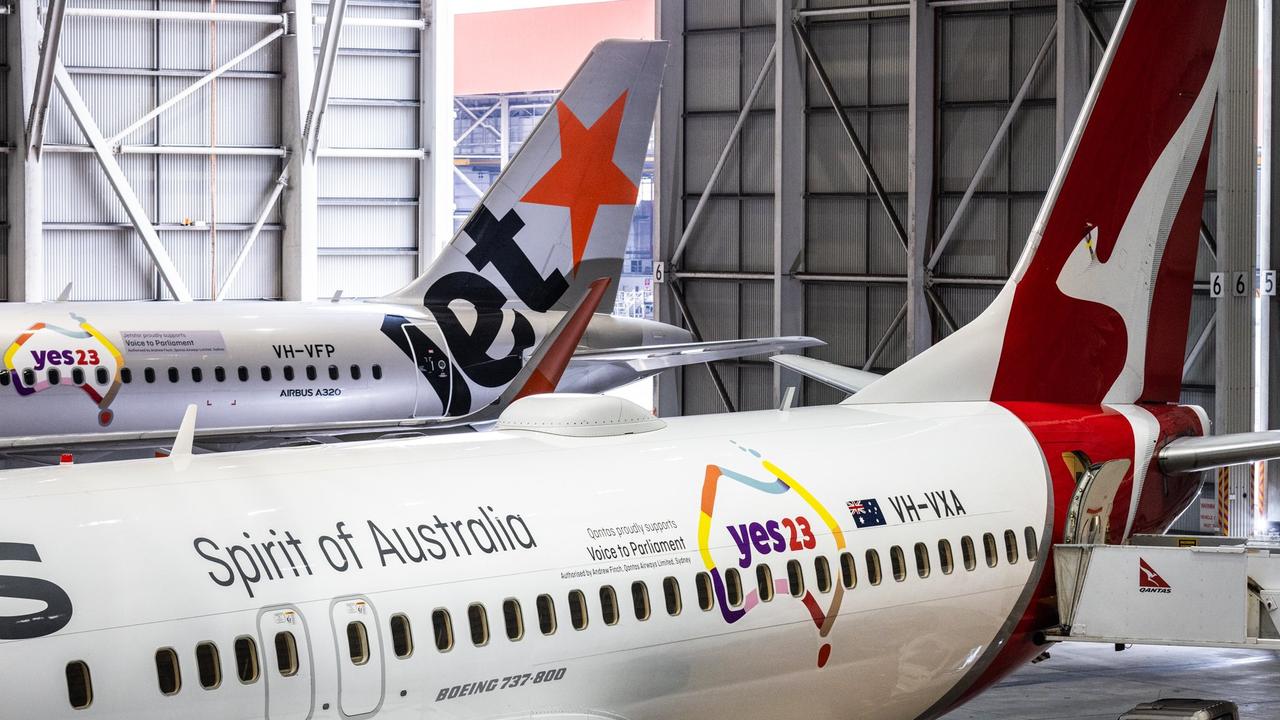 Qantas recently unveiled its new livery on three aircraft, in support of the Voice to Parliament referendum.