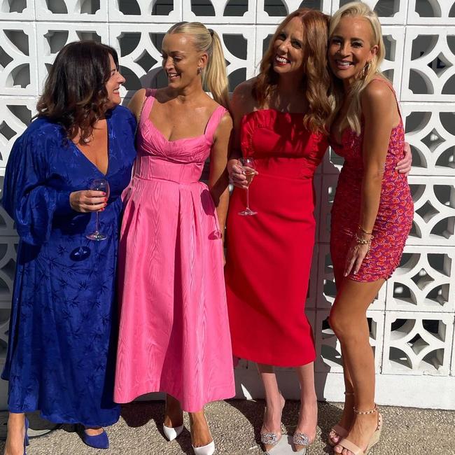 Jackie O with friends (from left to right) Kim Czosnek, Gemma O’Neill and Carrie Bickmore.