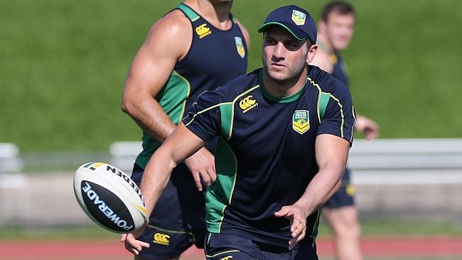 Robbie Farah with the Kangaroos.