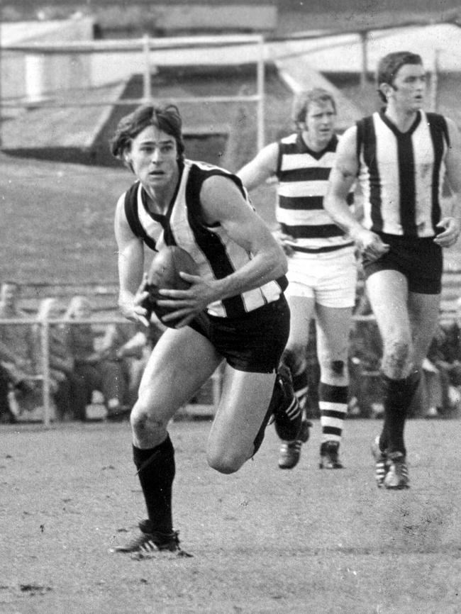 John Greening in action for Collingwood.