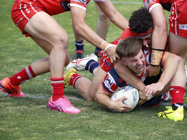 DylanSmith scores for the Camden Rams in the U18s gold grand final in 2024. Picture Warren Gannon Photography