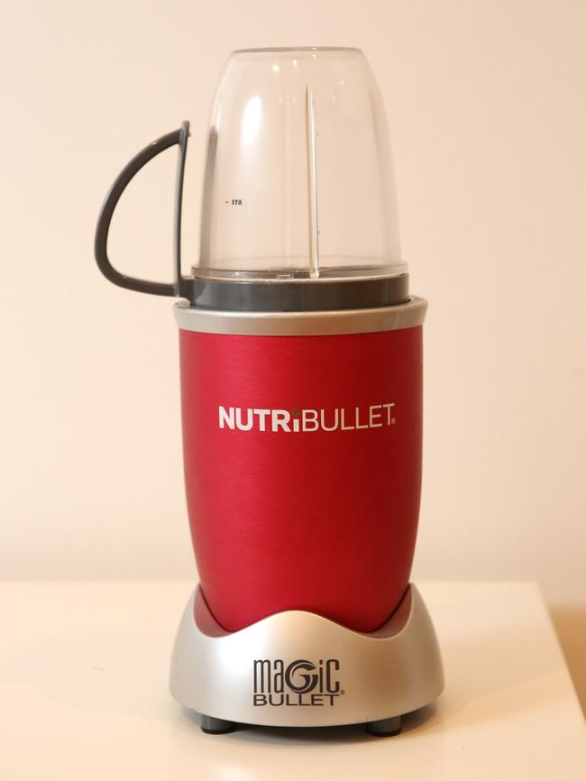 NutriBullet: This is the best thing. Standard in summer, every morning I make a berry smoothie.That is my go-to. I might even blend banana and Weet-Bix or berries with coconut and nuts.