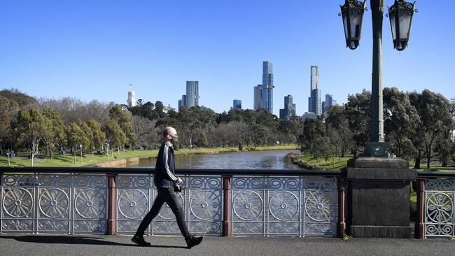 Melbourne and the rest of Victoria has gone into a 7-day lockdown. Picture: NCA NewsWire / Andrew Henshaw