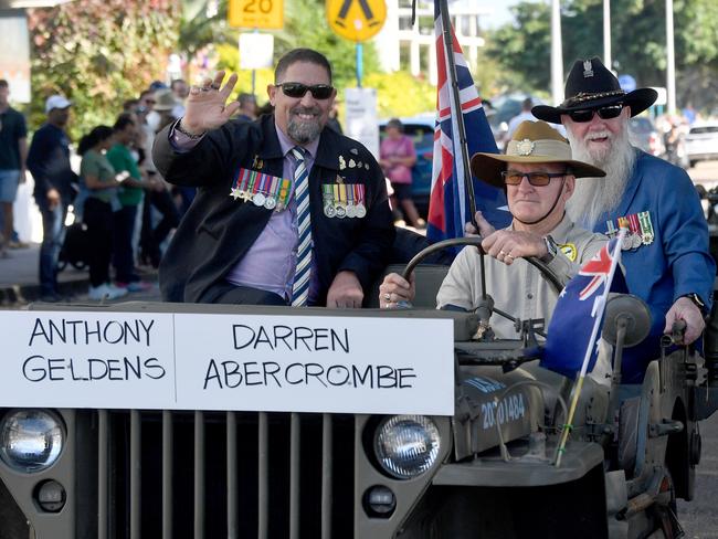 Anzac Day 2025. Strand parade in Townsville. Picture: Evan Morgan