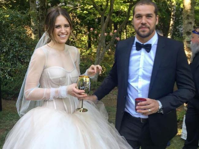 Jesinta and Buddy Franklin tied the knot in November 2016 at a secret ceremony in the Blue Mountains.