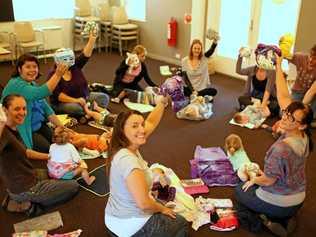 SUCCESS: Participants in last year's Great Cloth Diaper Change event. Picture: Contributed