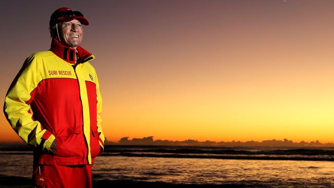 Peter never tires of seeing the sunrise as he patrols the beach.