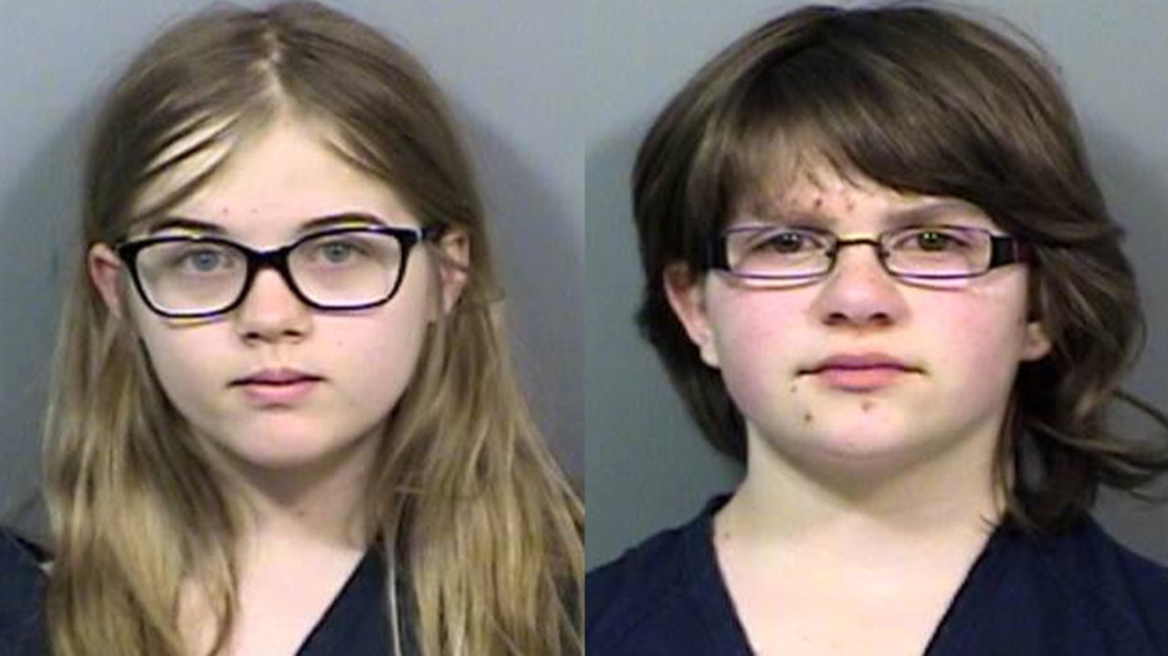 Morgan Geyser and Anissa Weier were both 12 when they lured their friend to a local park. Picture: Waukesha County Police Department