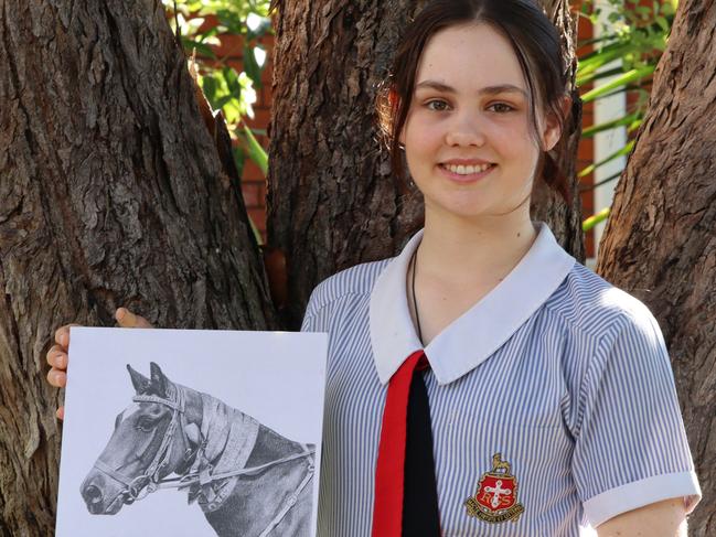 Amelia Baker's in the running for the Staedtler Artist of the Year prize with her portrait of Limerick