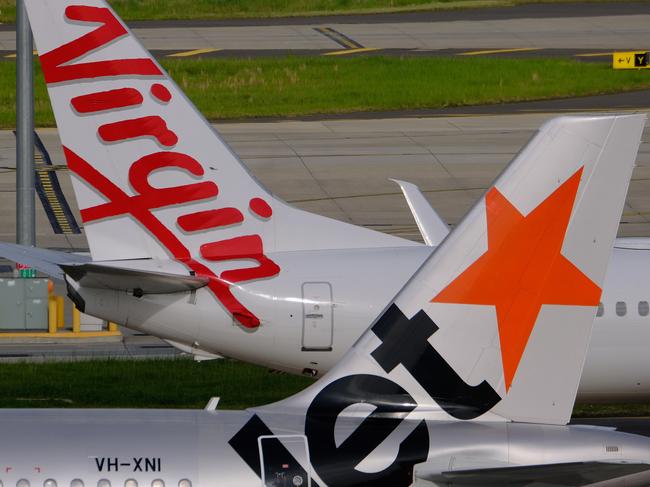 MELBOURNE, AUSTRALIA - NewsWire Photos OCTOBER 4, 2022. Generic photo of Jetstar at MelbourneÃs Tullamarine airport .Picture: NCA NewsWire / Luis Enrique Ascui