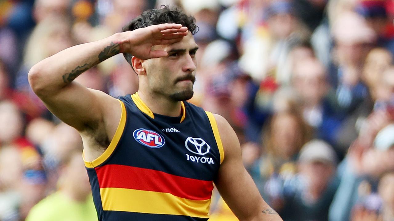 Izak Rankine has kicked 21 goals in his first year as a Crow.