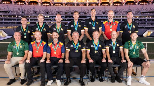 The Men's 40s All-Australian team following the 2024 AFL Masters National Carnival in Fremantle. Picture: AFL Masters