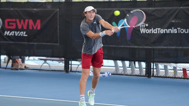 Matt Hulme competes in a qualifying match on Monday. Picture: Nuno Avendano