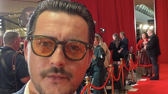 Bulletin journalist Sam Stolz...’major Johnny Depp vibes’ according to famed director Baz Luhrmann. Here is Sam Stolz at the red carpet premiere of Luhrmann’s Elvis biopic at Pacific Fair’s Event Cinemas.