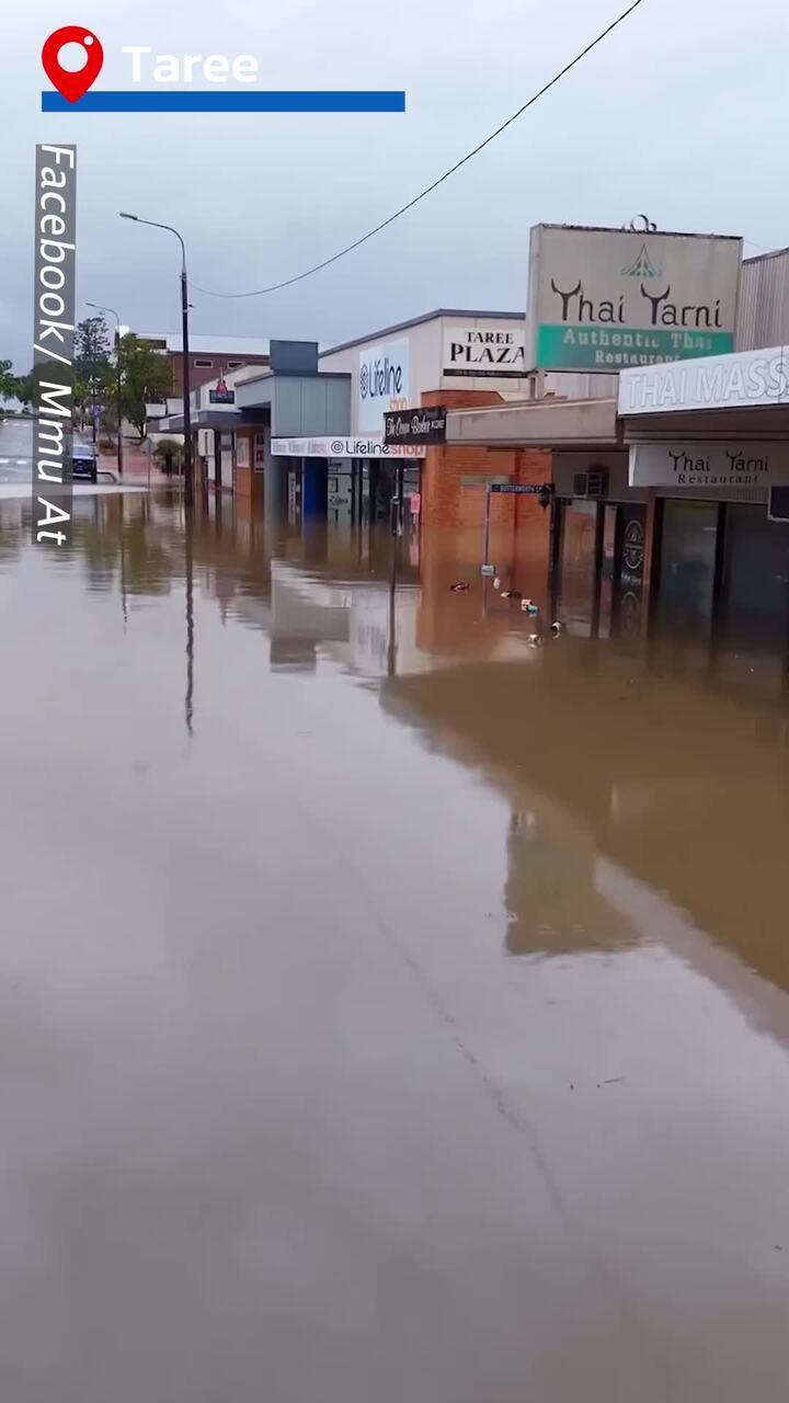 Floods devastate mid-north coast town