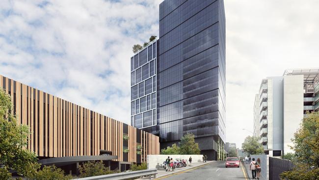 An artist’s impression of part of LaSalle Investment Management's proposed $500m overhaul of the site around the Fortitude Valley train station.