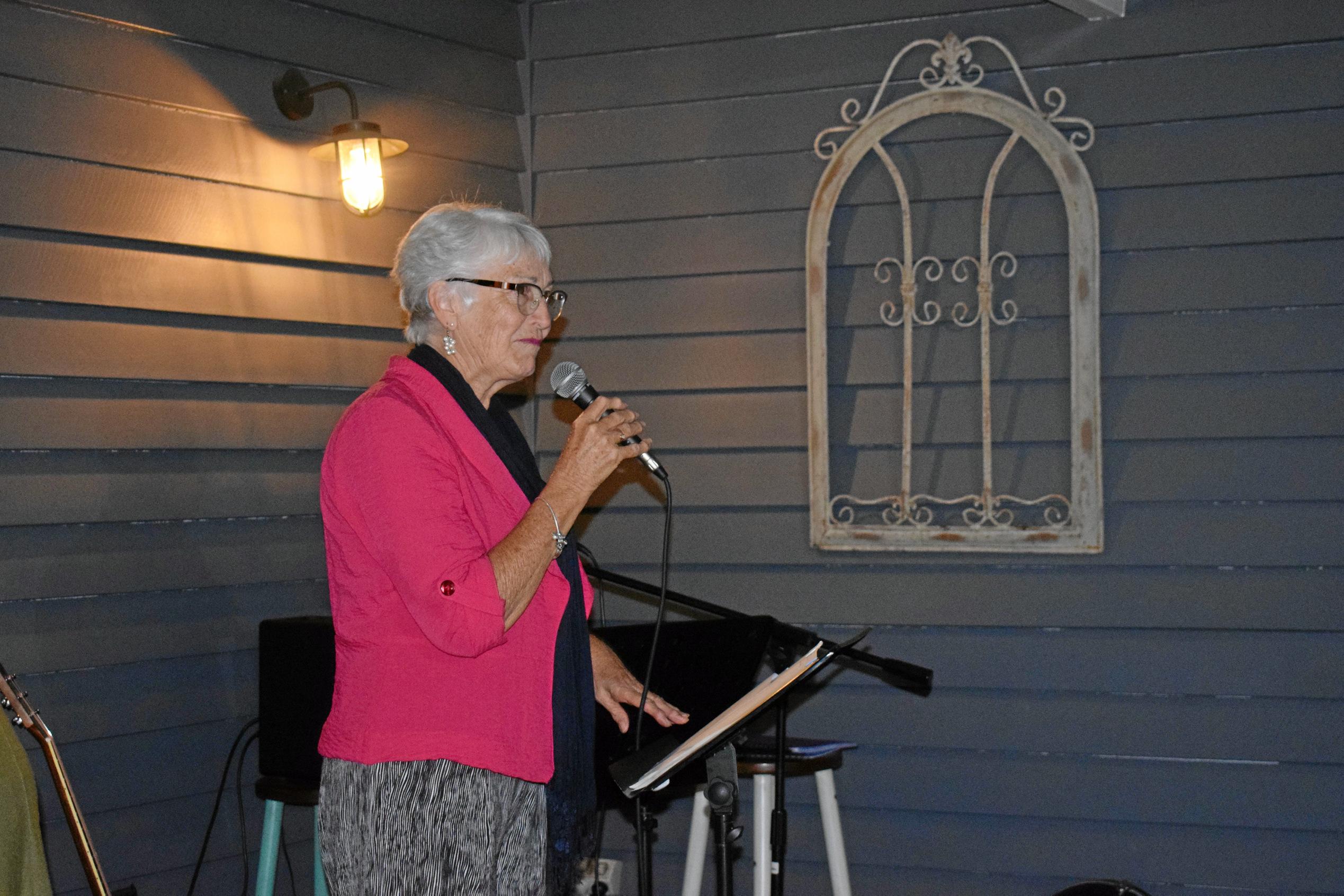 Alison Clark from the Dalby Hope Centre gave an inspirational speech at the Girls Night. Picture: Emily Bradfield