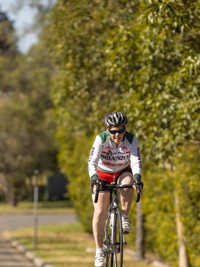 Margaret McLachlan riding close to her Cooranbong home near Lake Macquarie. Peter Stoop/TWAM