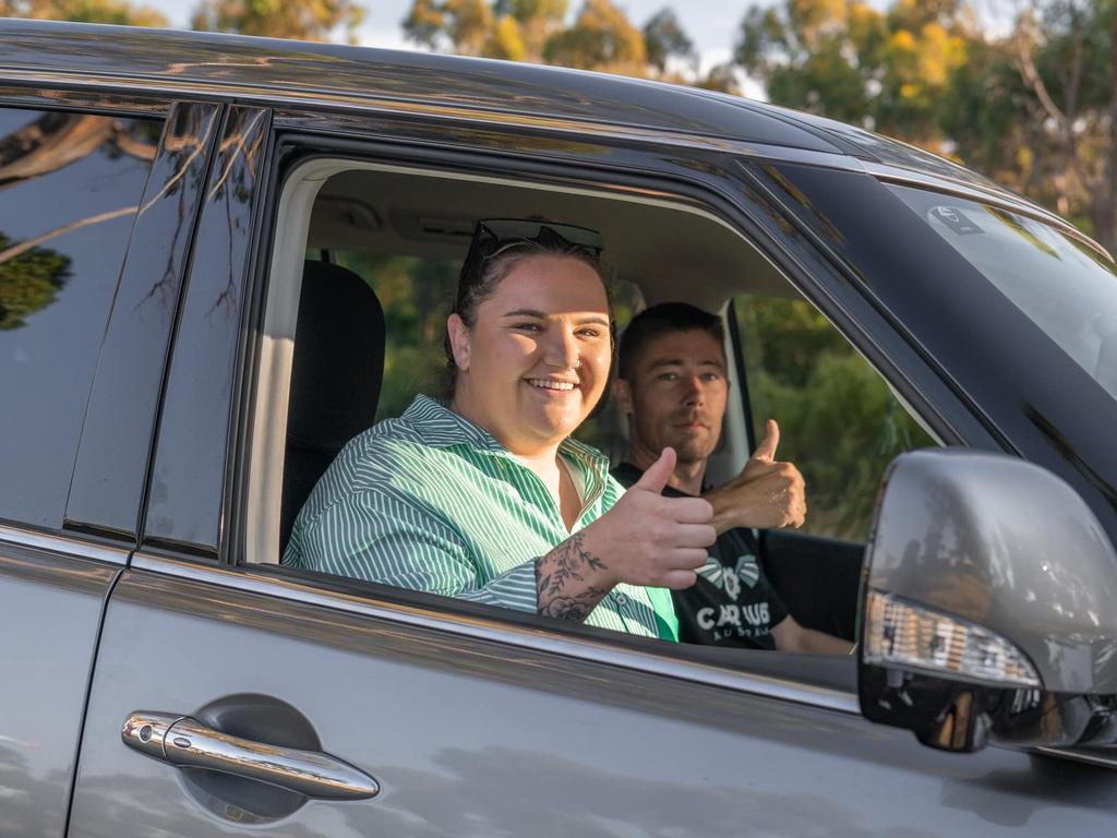 Car Hub Australia gifted her a new Nissan Patrol after she was scammed. Picture: Facebook