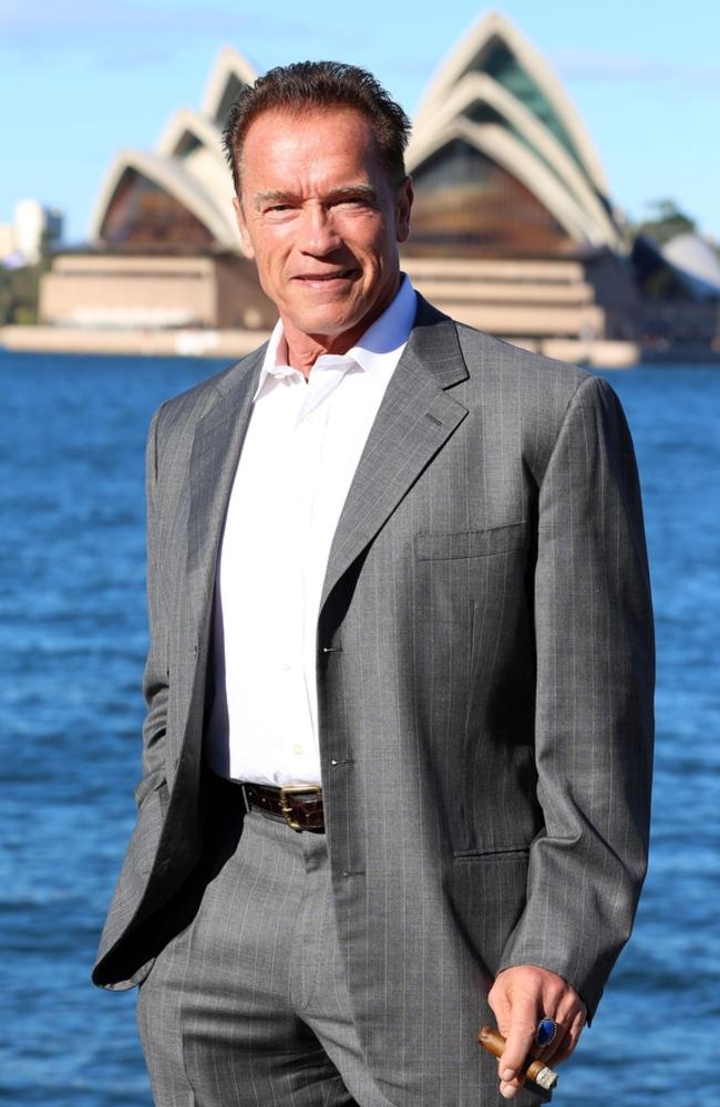 Arnold Schwarzenegger in Sydney. Picture: Andrew Murray