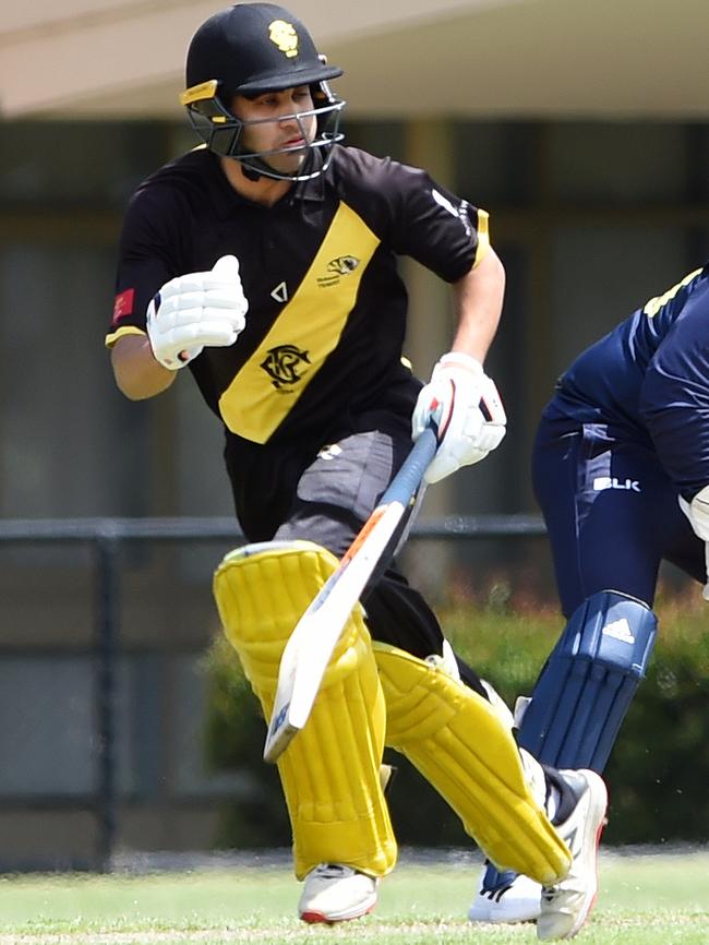 Richmond batsman Shobit Singh. Picture: Steve Tanner