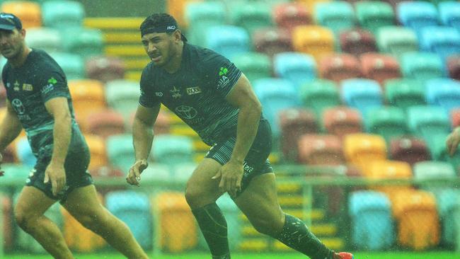 North Queensland Cowboys training from 1300 Smiles Stadium. Jason Taumalolo. Picture: Zak Simmonds