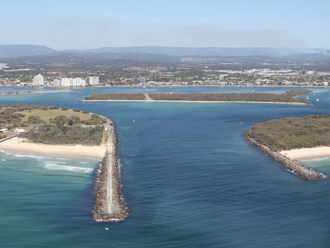 File photo: The Gold Coast Seaway and Wave Break Island. Picture: Mike Batterham