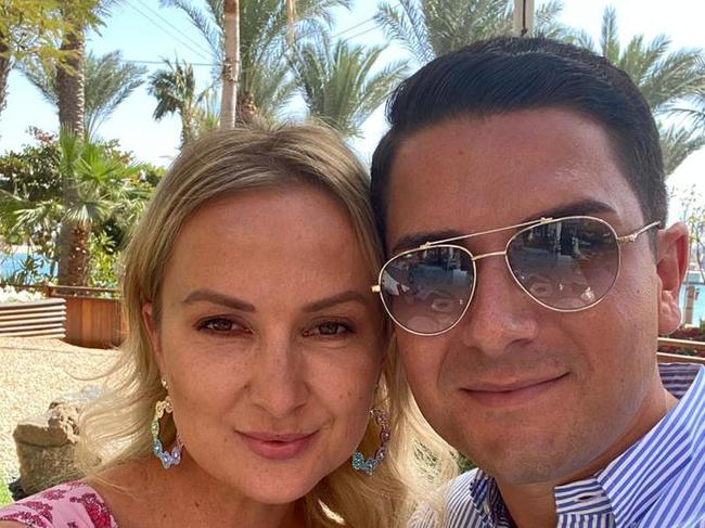 Adriana Matak, with her husband Luka, lived a glamorous lifestyle. Picture: Supplied