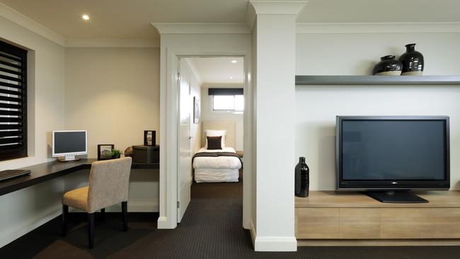 Upstairs study, secondary bedroom and TV lounge.