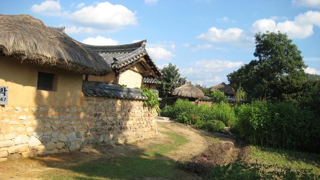 Hahoe village in South Korea.