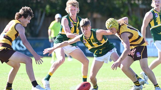 Aspley Hornets player Calen Harrop v Maroochydore.