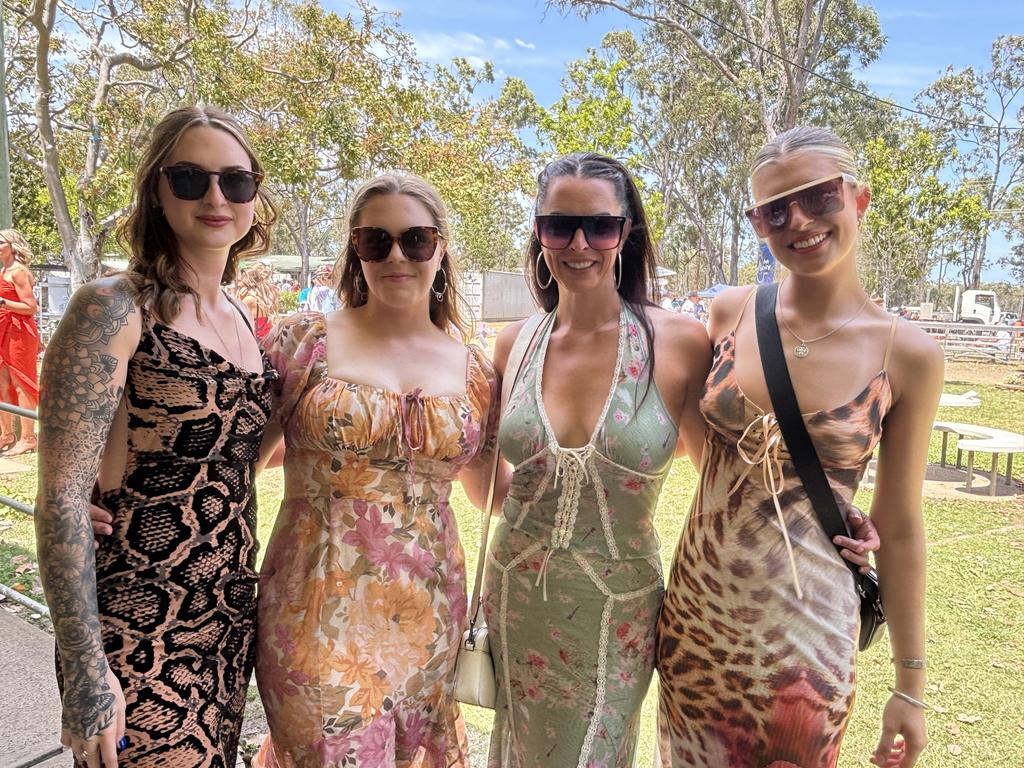 Racegoers at the Torbanlea Picnic Races.