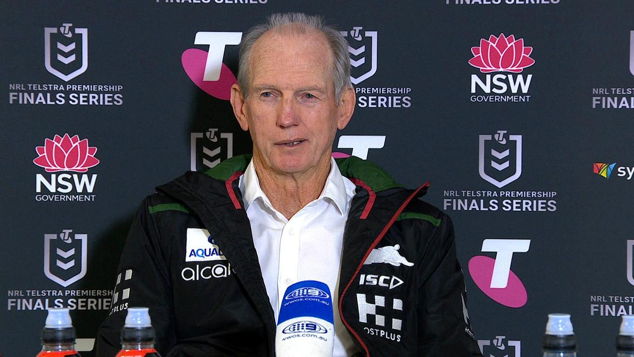 Wayne Bennett in his press conference.