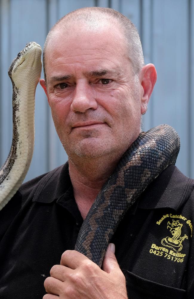 Darren Keiller from Geelong Snake Catcher. Picture: Mark Wilson