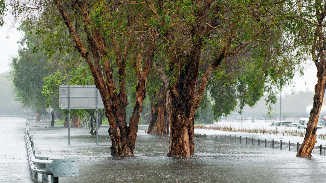 Flooding after cyclone Jasper at the airport on the northern side of Cairns. PIcture: Supplied Cockatours