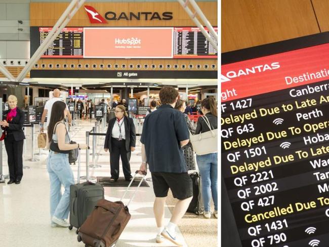 Qantas engineers have walked off the job for 24 hours over pay disputes. Picture: NEwsWire