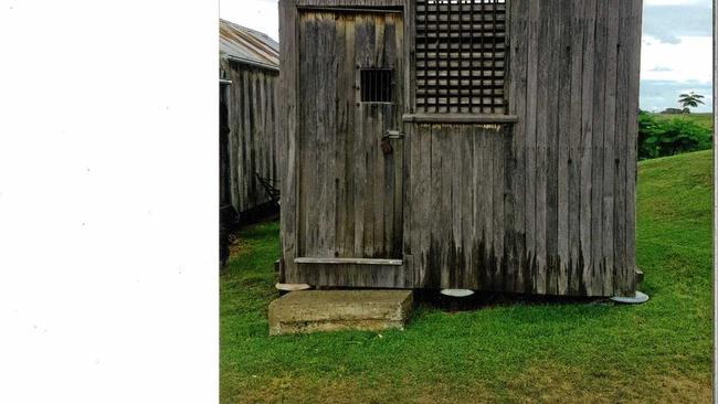 TOUGH: One of the orginal cells from Warwick Army Detention Barracks. It was 2.8m long, 1.8m wide and 2.8m high. Picture: Contributed